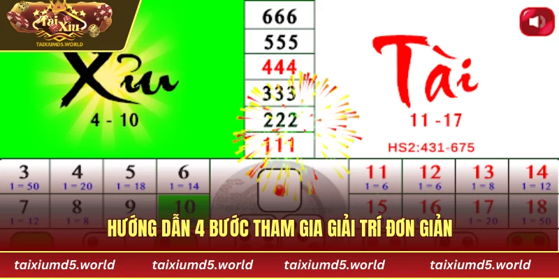 Hướng dẫn 4 bước tham gia giải trí đơn giản